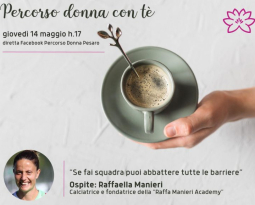 Calcio e pregiudizi: Raffaella live su Facebook alle 17 a “Percorso Donna con té”